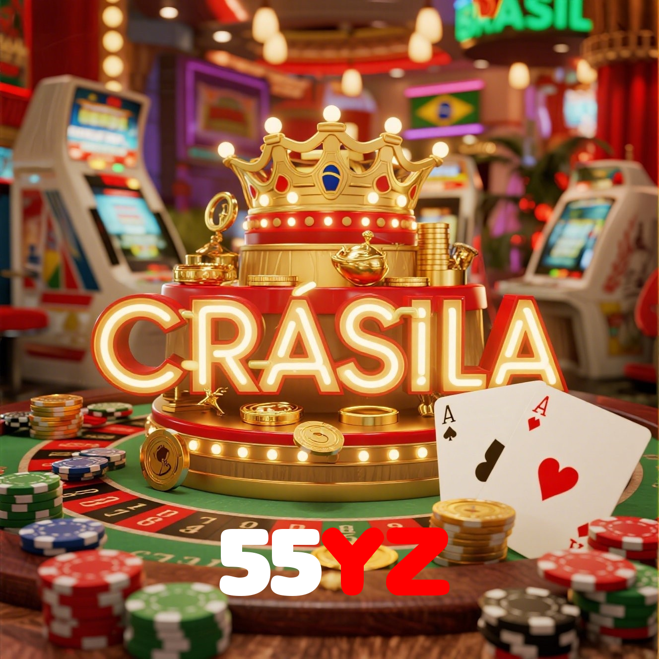 55YZ：Jogue roleta, blackjack e aposte no futebol no cassino mais seguro!